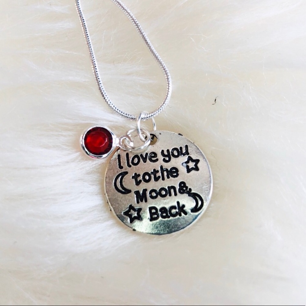 Handmade “I Love You To The Moon & Back” Necklace